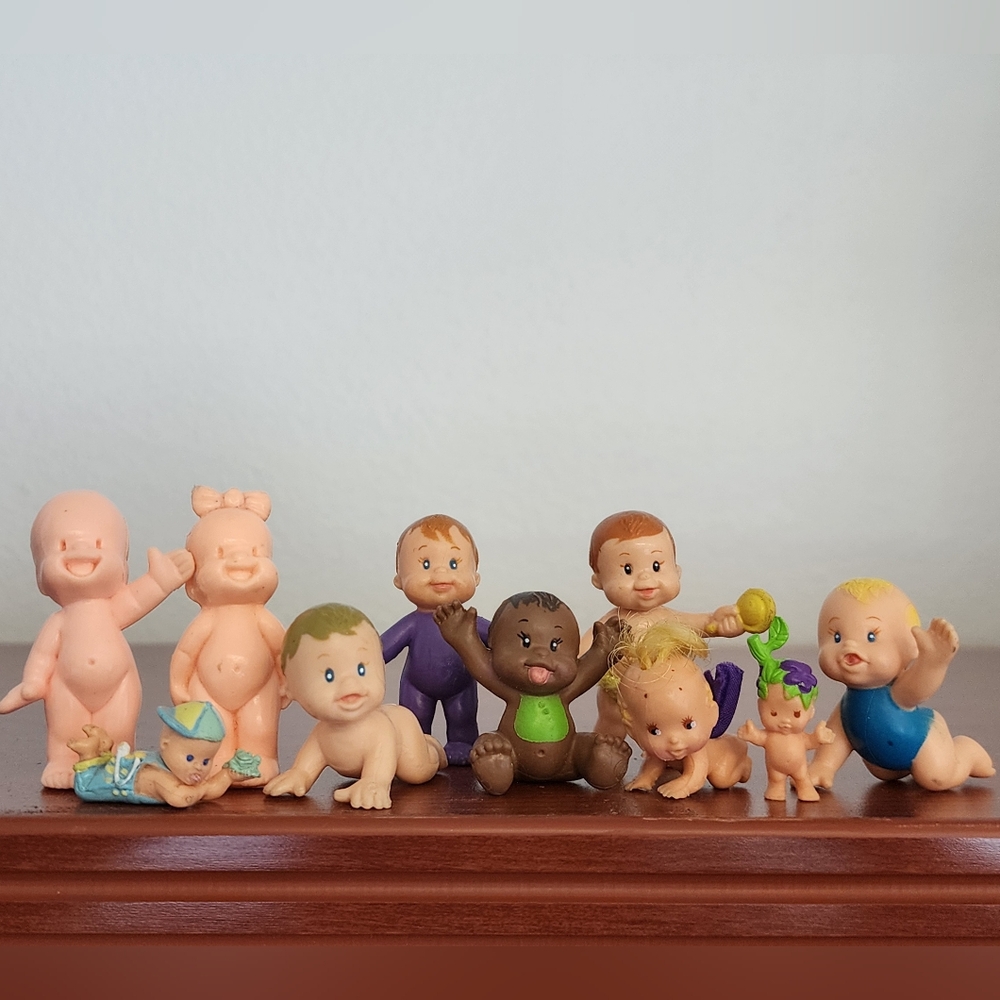 Vintage 90s Arco Nursery Mini PVC Babies Lot of 5 Rare